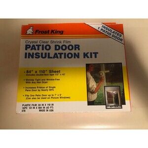 Frost King Crystal Clear Shrink Film Patio Door Insulation Kit